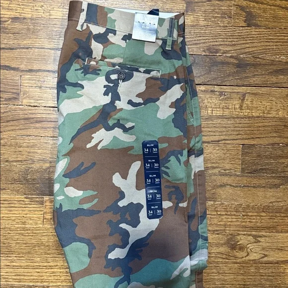 J. Crew Men's Green and Brown Cano pants 34x 30 - Picture 5 of 7